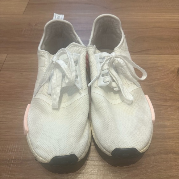 ADIDAS PINK AND WHITE ATHLETIC SHOES SIZE 8 - Picture 2 of 5